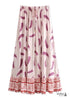Boho Skirts in Feather in Pink For Women
